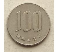 100 иен 1967 год Япония Сёва Хирохито Цветок Вишни