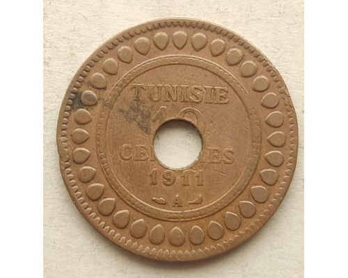 10 сентим 1911 год Тунис А