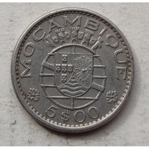 5 эскудо 1973 год Мозамбик
