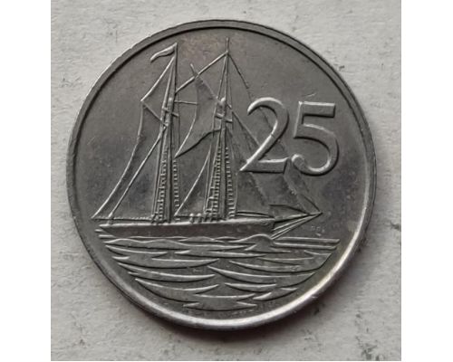 25 центов 1982 год Каймановы Острова