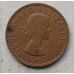 1/2 пенни 1966 год Великобритания half penny Елизавета II