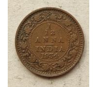 1/12 анны 1934 год Британская Индия Георг V