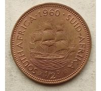 1/2 пенни 1960 год ЮАР Елизавета II