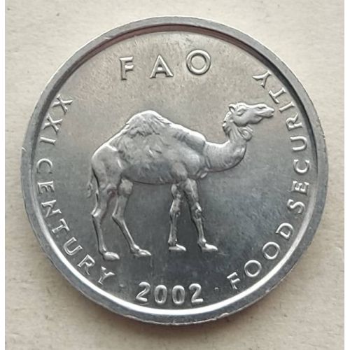 10 шиллингов 2002 год Сомали Верблюд