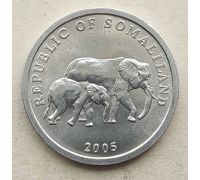 5 шиллингов 2005 год Сомалиленд Слоны