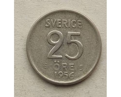 25 эре 1956 год Швеция Серебро