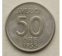50 эре 1955 год Швеция Серебро