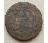 Деньга 1734 год Анна Иоанновна Денга Царская Россия №2