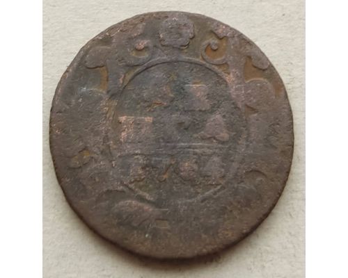 Деньга 1734 год Анна Иоанновна Денга Царская Россия №2