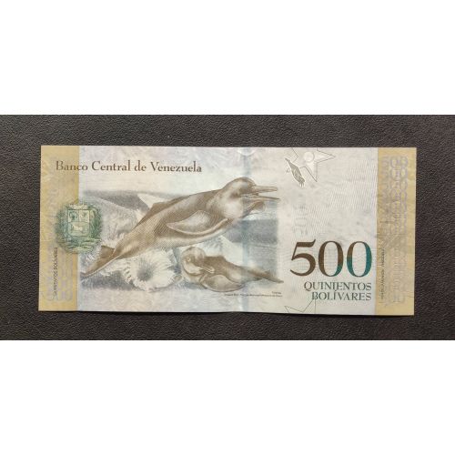 500 боливаров 2017 год Венесуэла UNC Купюра Банкнота