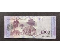 1000 боливаров 2017 год Венесуэла UNC Купюра Банкнота