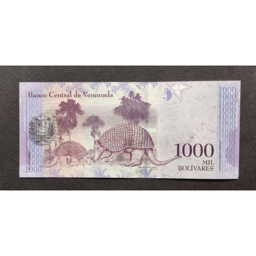1000 боливаров 2017 год Венесуэла UNC Купюра Банкнота
