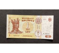 1 лей 2010 год Молдова UNC Купюра Банкнота