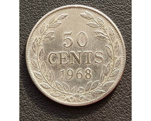 50 центов 1968 год Либерия