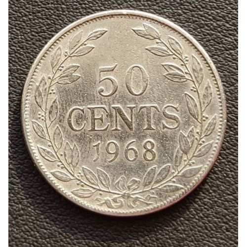 50 центов 1968 год Либерия