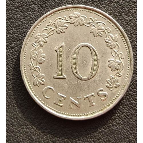 10 центов 1972 год Мальта. Корабль