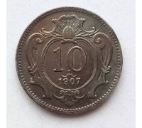 10 геллеров 1907 года Австрия