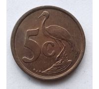 5 центов 1997 год ЮАР Журавль