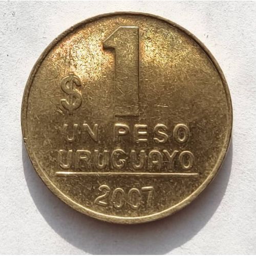 1 песо 2007 год Уругвай