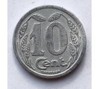 10 сантимов центов 1921 год Нотгельд Франция Торговая палата города Эврё