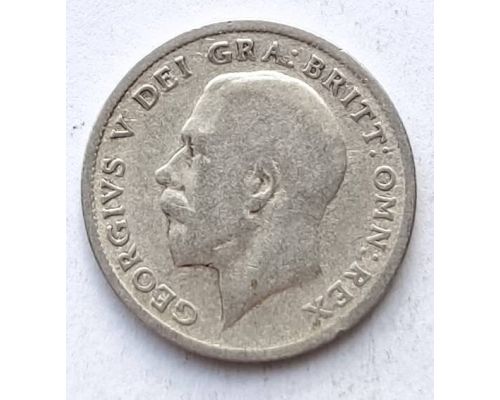 6 пенсов 1920 год Великобритания Георг V Серебро