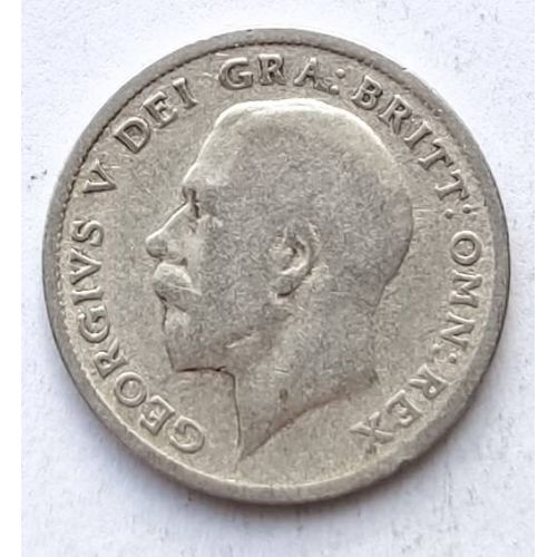 6 пенсов 1920 год Великобритания Георг V Серебро