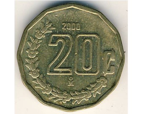 20 сентаво 2001 год Мексика