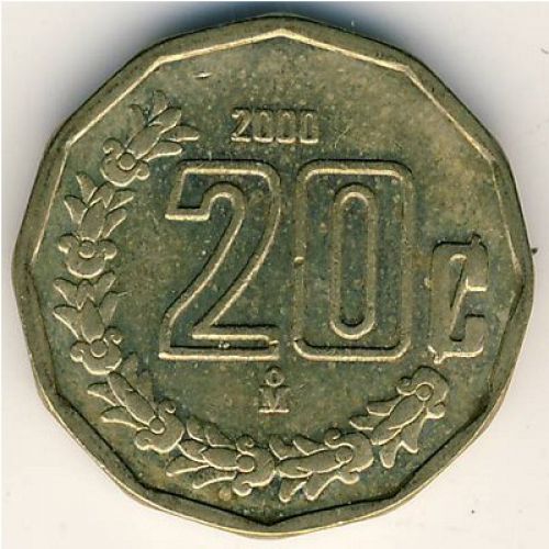 20 сентаво 2001 год Мексика