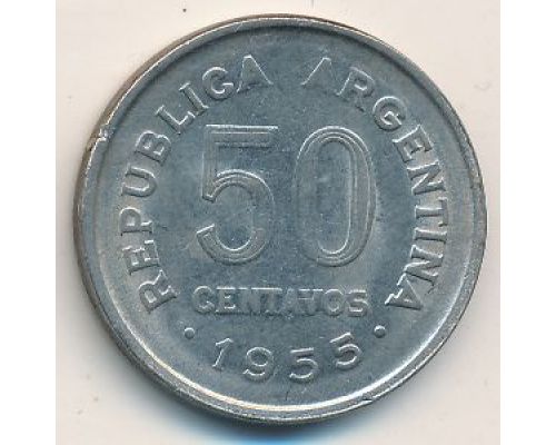 50 сентаво 1955 год Аргентина