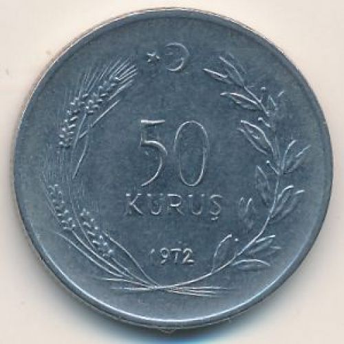 50 куруш 1972 год Турция