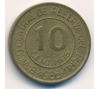 10 сентимо 1986 год Перу
