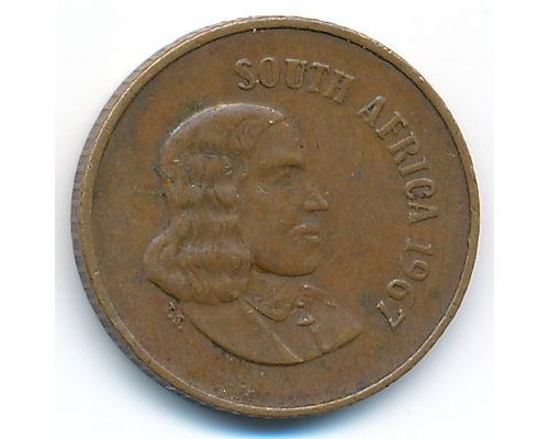 1 цент 1967 год ЮАР Птицы Йохан Антонисзон ван Рибек South AFRICA