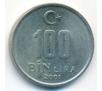100000 лир 2001 год Турция (100 бин лир)