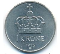 1 крона 1975 год Норвегия