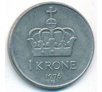 1 крона 1976 год Норвегия