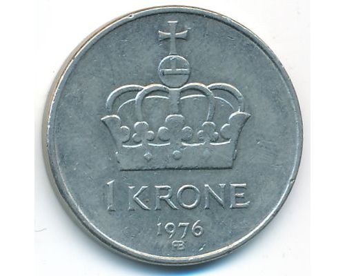 1 крона 1976 год Норвегия