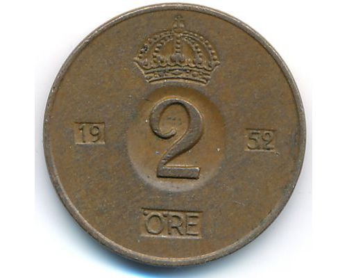 2 эре 1952 год Швеция