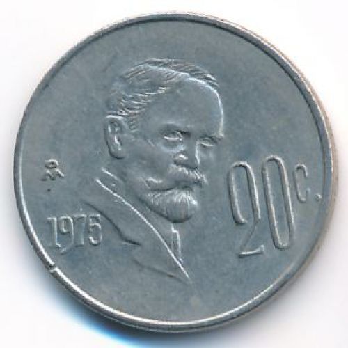 20 сентаво 1975 год Мексика