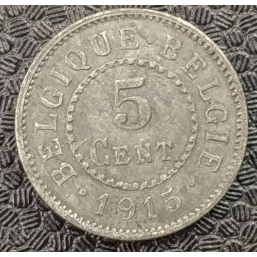 5 сентим 1915 год Бельгия BELGIQUE BELGIE