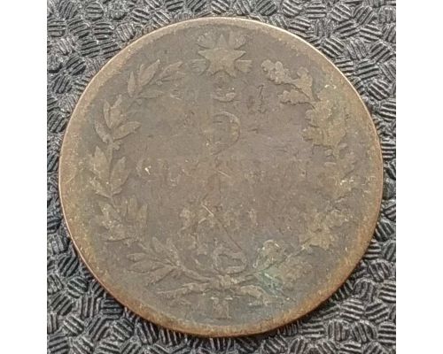 5 чентезимо 1861 год M Италия Виктор Эммануил II #2