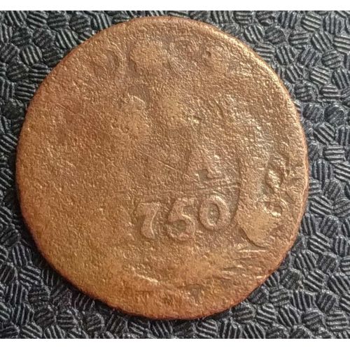 Деньга 1750 год Елизавета Денга Царская Россия №3