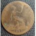 1 пенни 1891 год Великобритания, one penny Королева Виктория
