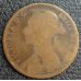 1 пенни 1891 год Великобритания, one penny Королева Виктория
