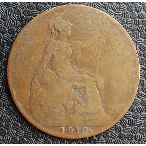 1 пенни 1910 год Великобритания Эдвард VII