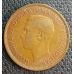 1 пенни 1937 год Великобритания, one penny Георг VI