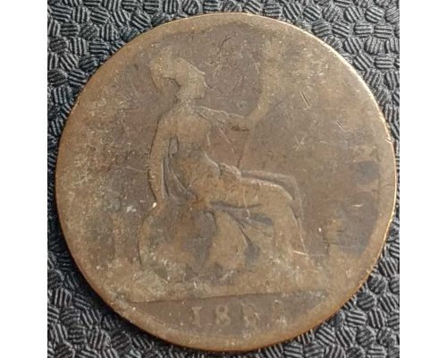 1 пенни 1888 год Великобритания one penny Королева Виктория