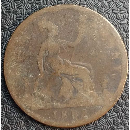 1 пенни 1888 год Великобритания one penny Королева Виктория