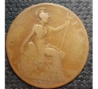 1 пенни 1908 год Великобритания Эдвард 7
