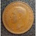 1 пенни 1938 год Великобритания, one penny Георг VI