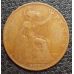 1 пенни 1919 год Великобритания one penny Георг V